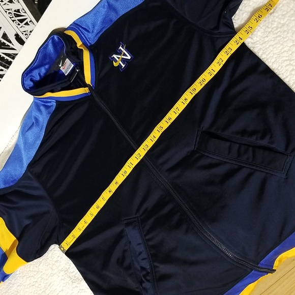 Vintage Nike Spellout Men's Sweater Top / Sz M / Dark blue, medium blue,… - Picture 11 of 17